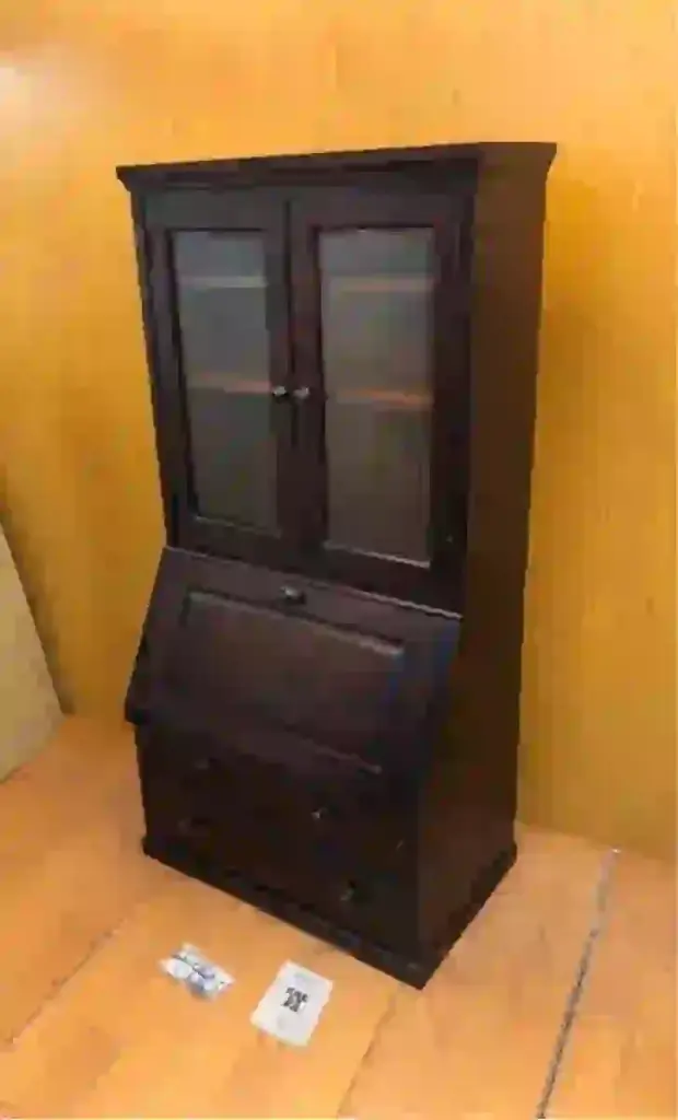 北海道民芸家具の上置棚付きビューロー #50 #08買取